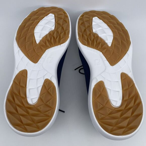 FootJoy Flex LE2 Golf Shoes Men’s Size 9M Blue Brown Style 56118 Comfort Leisure - Picture 9 of 16